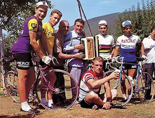 Jean Ségurel, Raymond Poulidor, Rudy Altig, Jacques Anquetil...