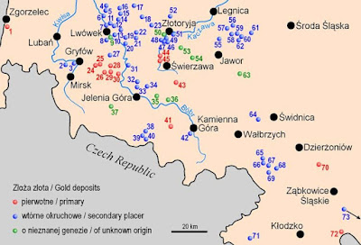 Złoża złota w Polsce Złoża złota w Polsce