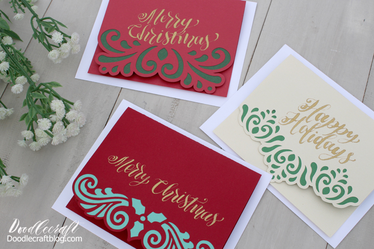 How to Make Christmas Cards with Cricut - DIY Card Templates