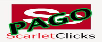 PAGO SCARLET CLICKS Pago Recibido de Scarlet Clicks
