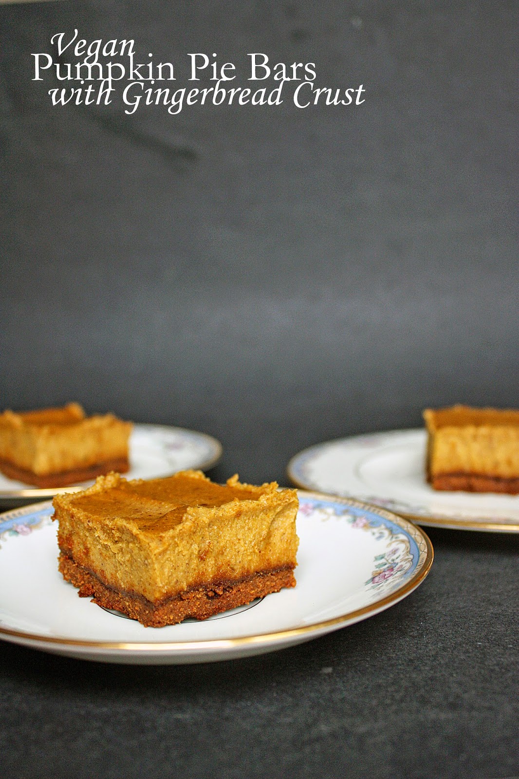 Gluten-free pumpkin pie cheesecake bars with gingerbread crust