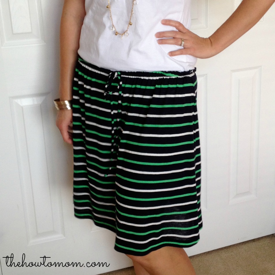 dress to skirt refashion (no-sew!) | The How To Mom