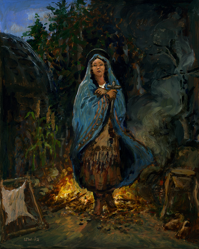 The Catholic Illustrator’s Guild Saint Kateri Tekakwitha