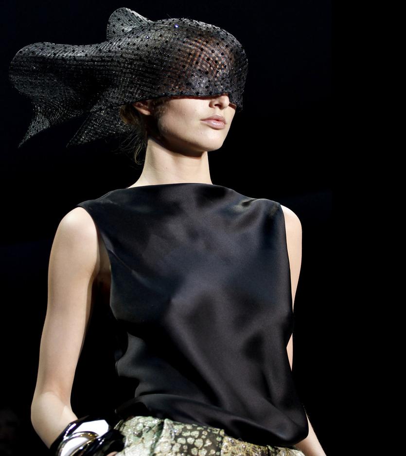 Fashion & Lifestyle: Hat of the Day - Armani Privé Spring 2012