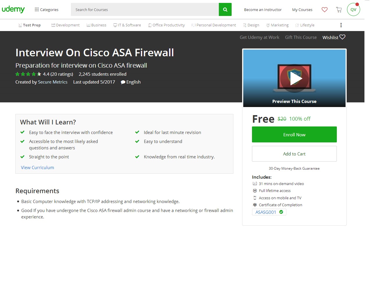 Udemy discount coupon
