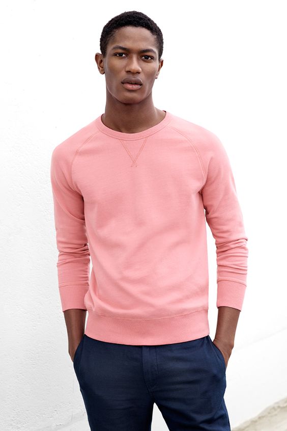 O rosa pastel é uma das Tendências de Cores para o Verão 2018 na Moda Masculina.