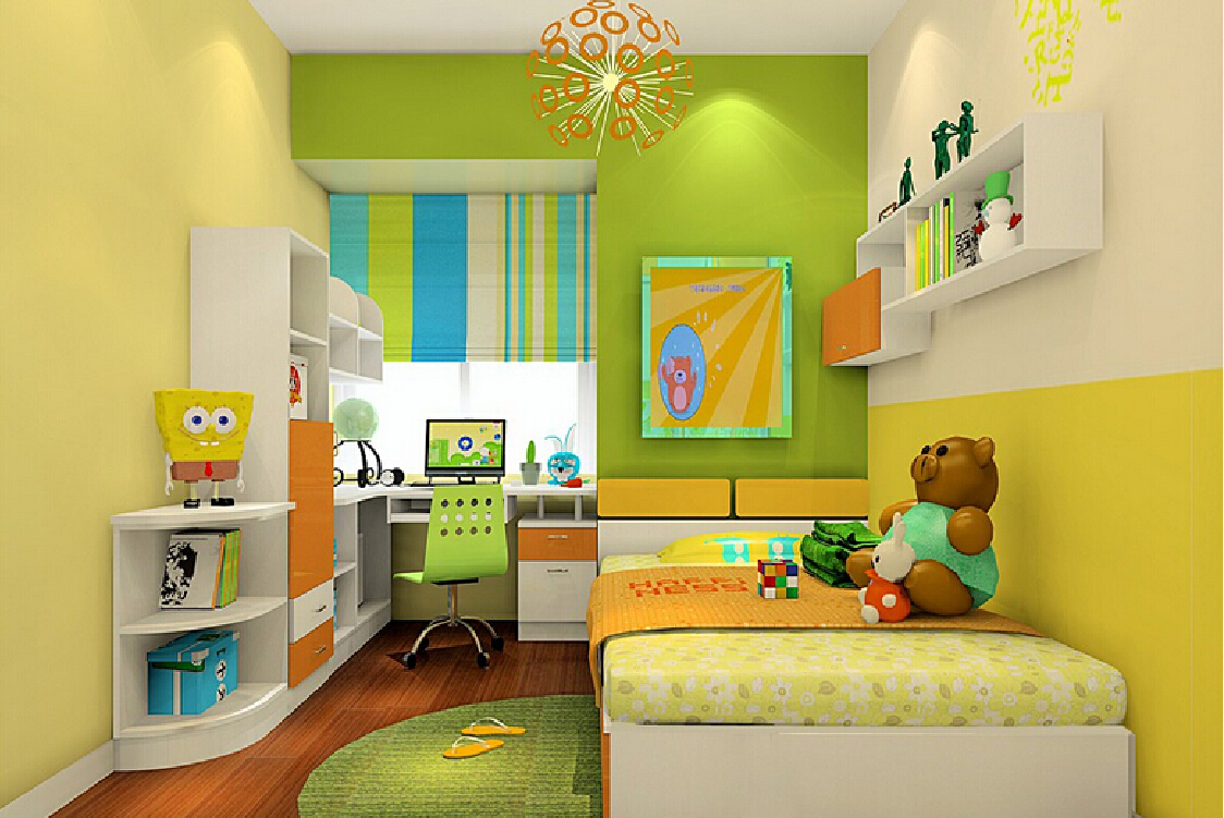 Art And Home Wallpaper Hd Child S Room Painting Yellow