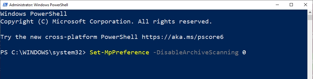 Windows Defender'ı ZIP, RAR & CAB dosyalarını taramaya zorlama 5 Image%2B7