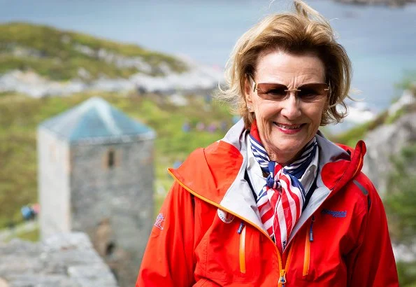 Queen Sonja of Norway attended the 950th anniversary of the Ancient Diocese of Bergen on the island of Selja