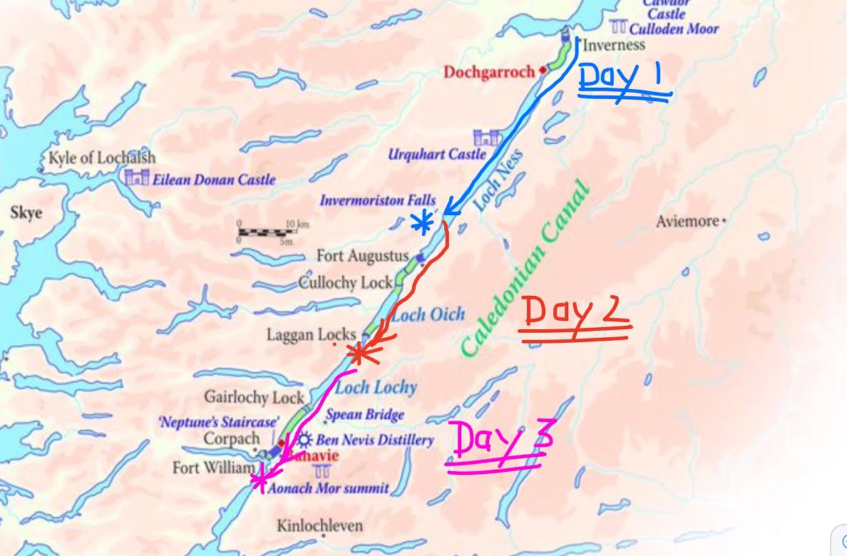 cycling the caledonian canal
