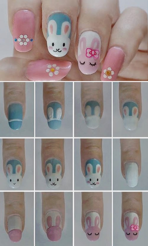 Easter Bunny Nail Art Creative Ideas