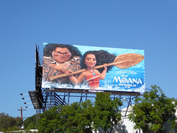 Disney Moana movie billboard Disney Moana movie billboard