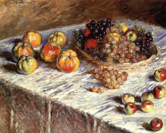 Claude (18401926) ,Nature morte aux pommes et raisins 1879