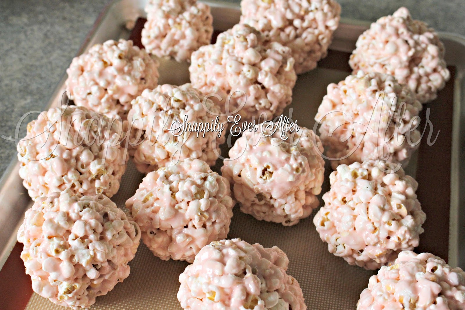 Snappily Ever After Jello Popcorn Balls