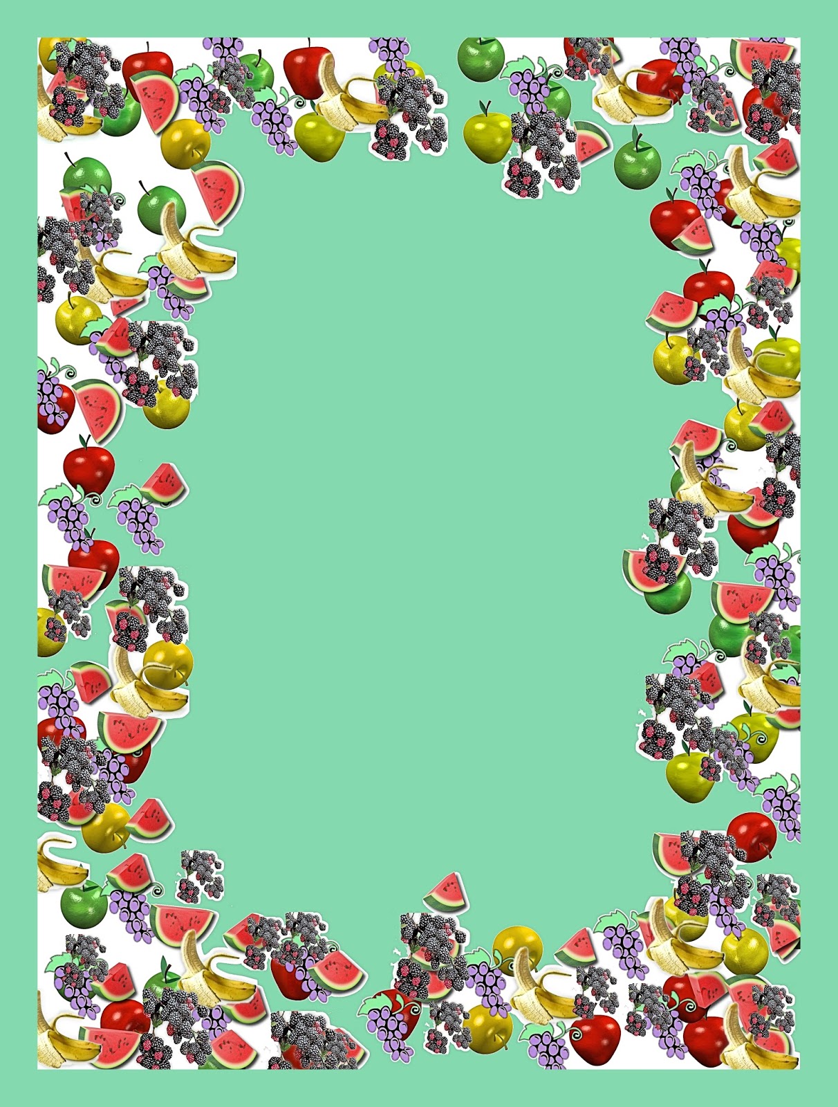 Children's Gems In My Treasure Box Fruit Borders