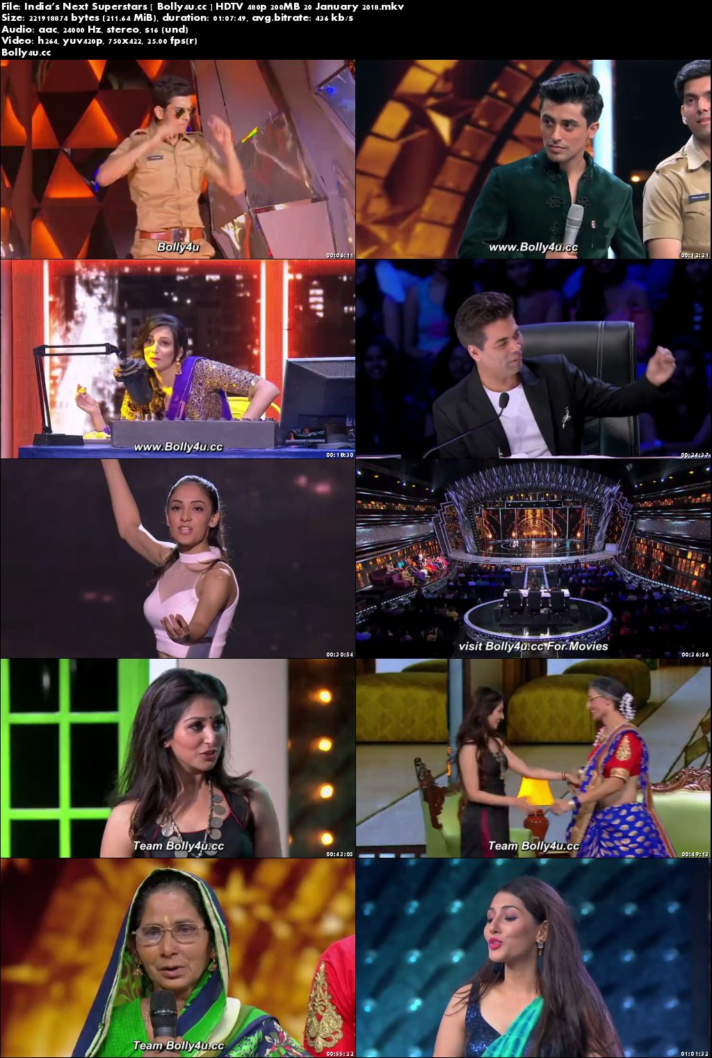 Indias Next Superstars HDTV 480p 200MB 20 January 2018 Download Indias Next Superstars HDTV 480p 200MB 20 January 2018 Download