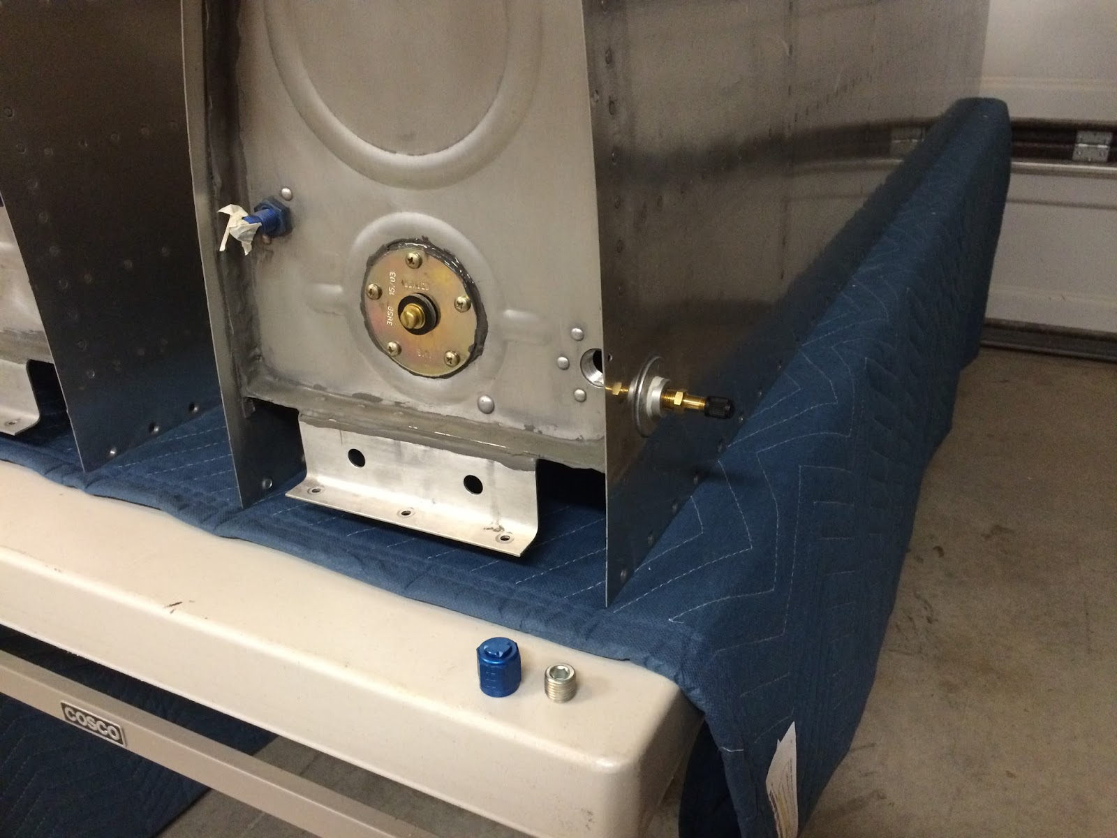 Operation "RV10" Fuel Tank Test, Wing Conduit and Bottom Skins