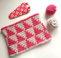 geometric shapes cowl crochet pattern simple scarf admiration wayuu recently finished inspired bags