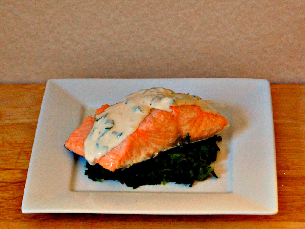 Salmon with Basil Aioli — The Redhead Baker