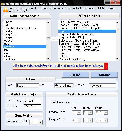 Perjajalan Download Athan (Azan) Software 4.2 Gratis