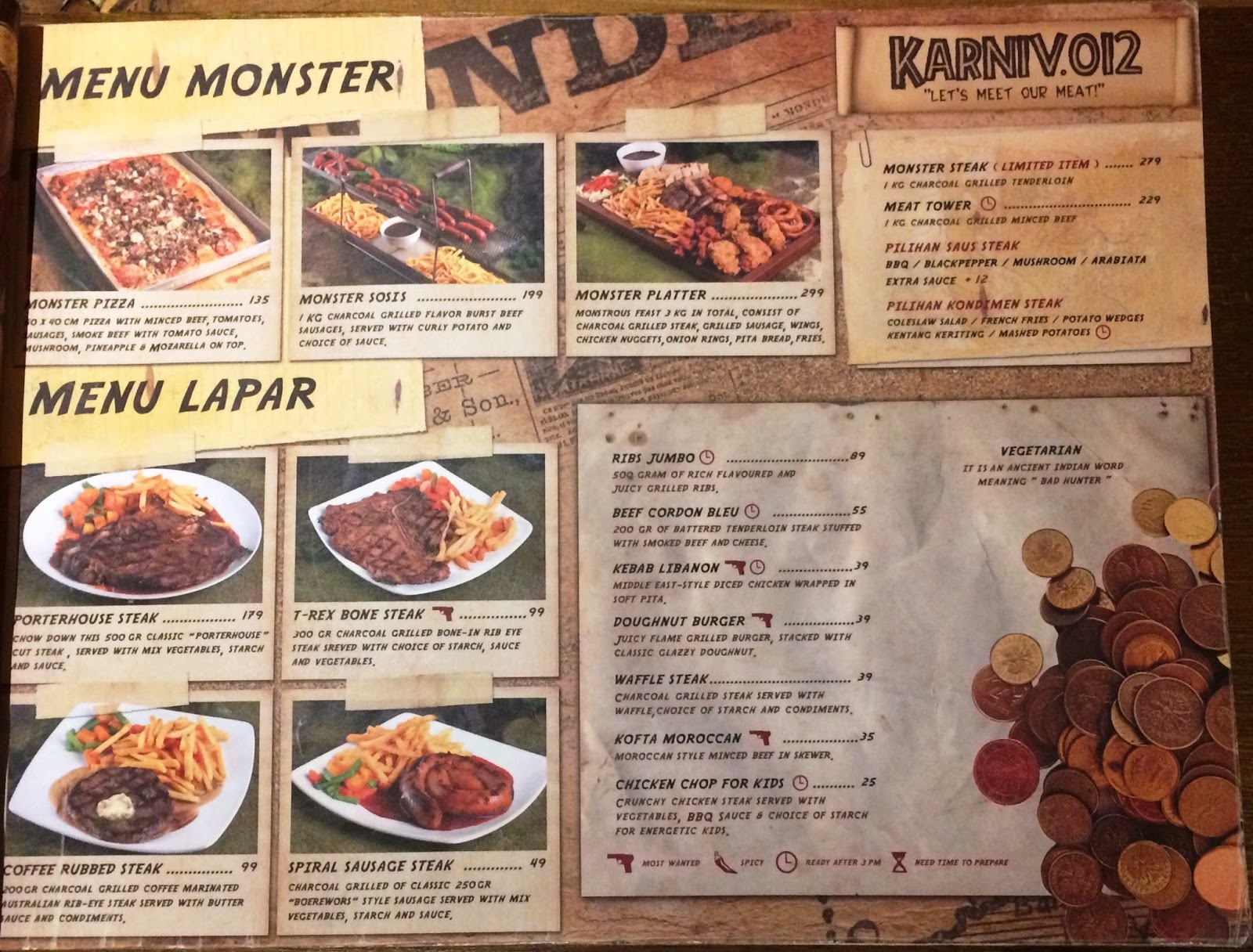 Inspirasikukeni: Karnivor, sensasi makan steak di kandang singa (*)