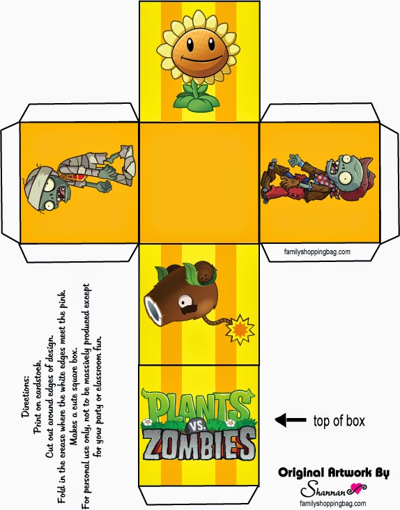 Plants vs Zombies: Free Printable Cards or Invitations. - Oh My