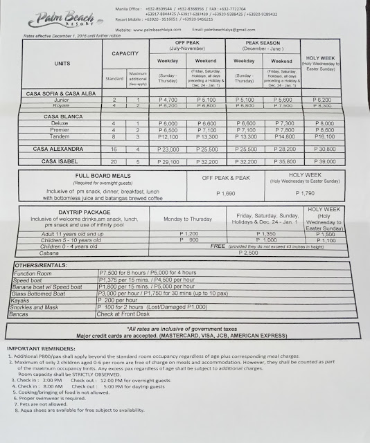 Palm Beach Resort Rates