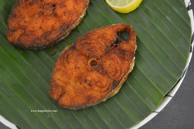 Seer Fish Fry Recipe | Vanjaram Meen Varuval | King Fish Fry