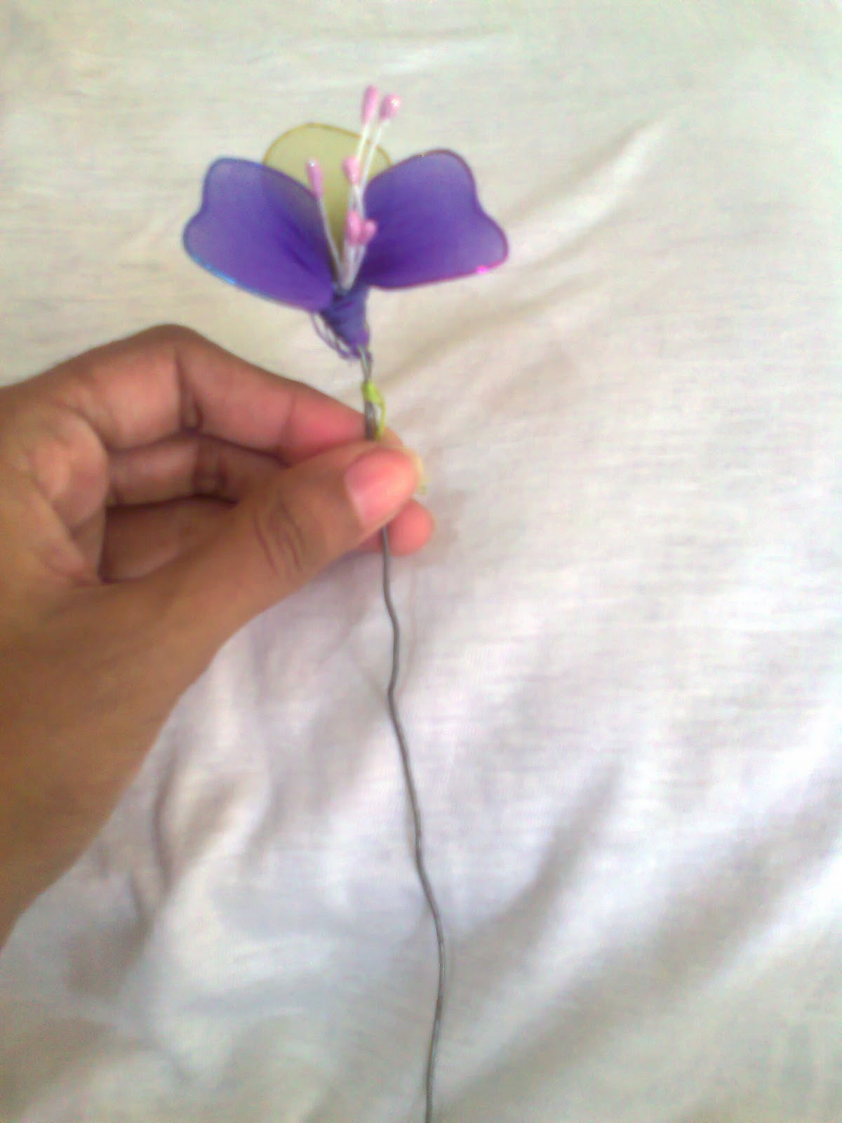 Stocking Net Flower Paperblog