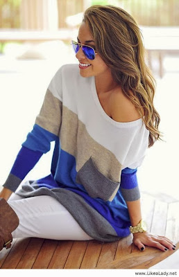 Colorful Long Sweater