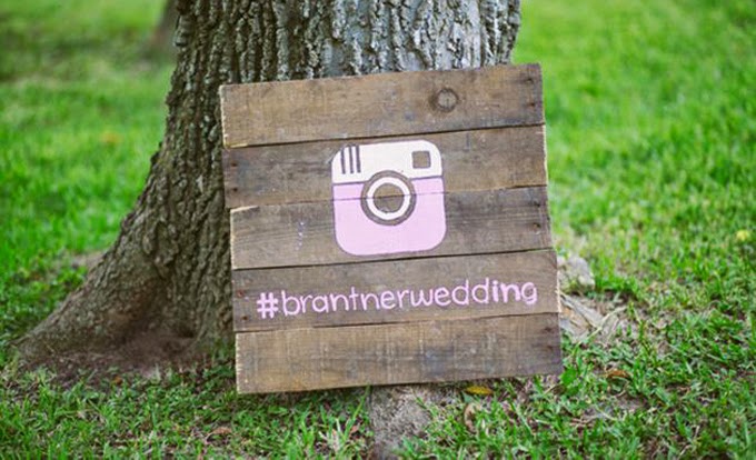 12 Delightful Ways To Use Wedding Signs Throughout Your Wedding - Share Your Wedding Hashtag