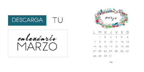Calendario imprimible de marzo