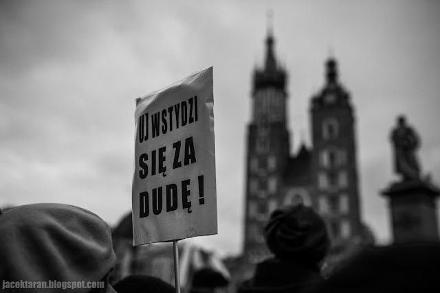 KOD, komitet obrony demokracji, krakow, marzec