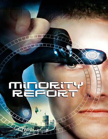 Poster Of Minority Report 2002 Dual Audio 600MB BRRip 720p ESubs HEVC Free Download Watch Online downloadhub.in