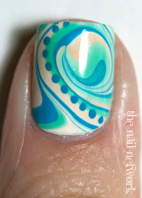 The Nail Network: Sand & Surf Water Marble