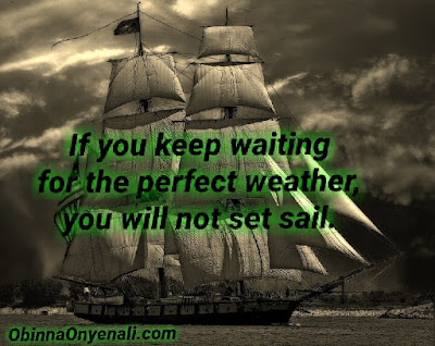 Inspirational quote on procrastination.
