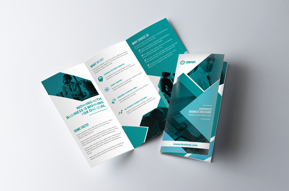download professional trifold brochure