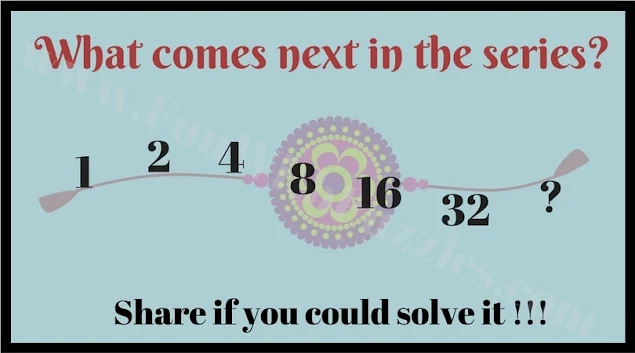 1 2 4 8 16 32 ?. What comes next in this Series Number Puzzle for Kids?