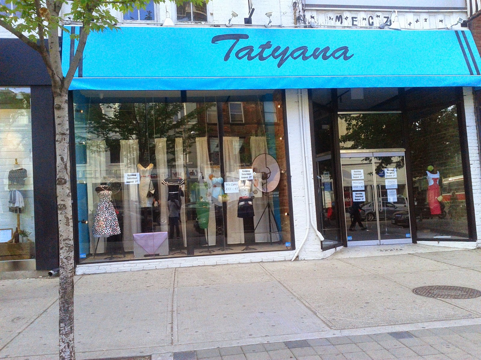 Toronto things Tatyana Boutique opens August 2nd address of 322 1/2