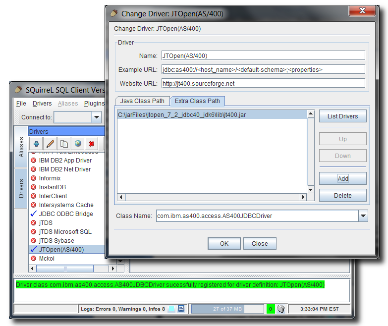 iSystem400: SQuirreL SQL Client