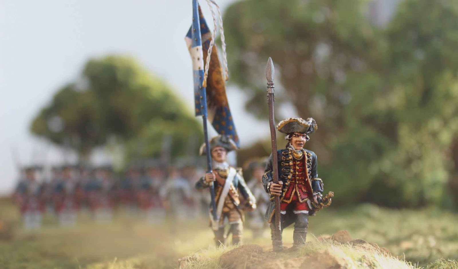 Scheck´s Zinnsoldatenkriege Gardes françaises and their grumpy general