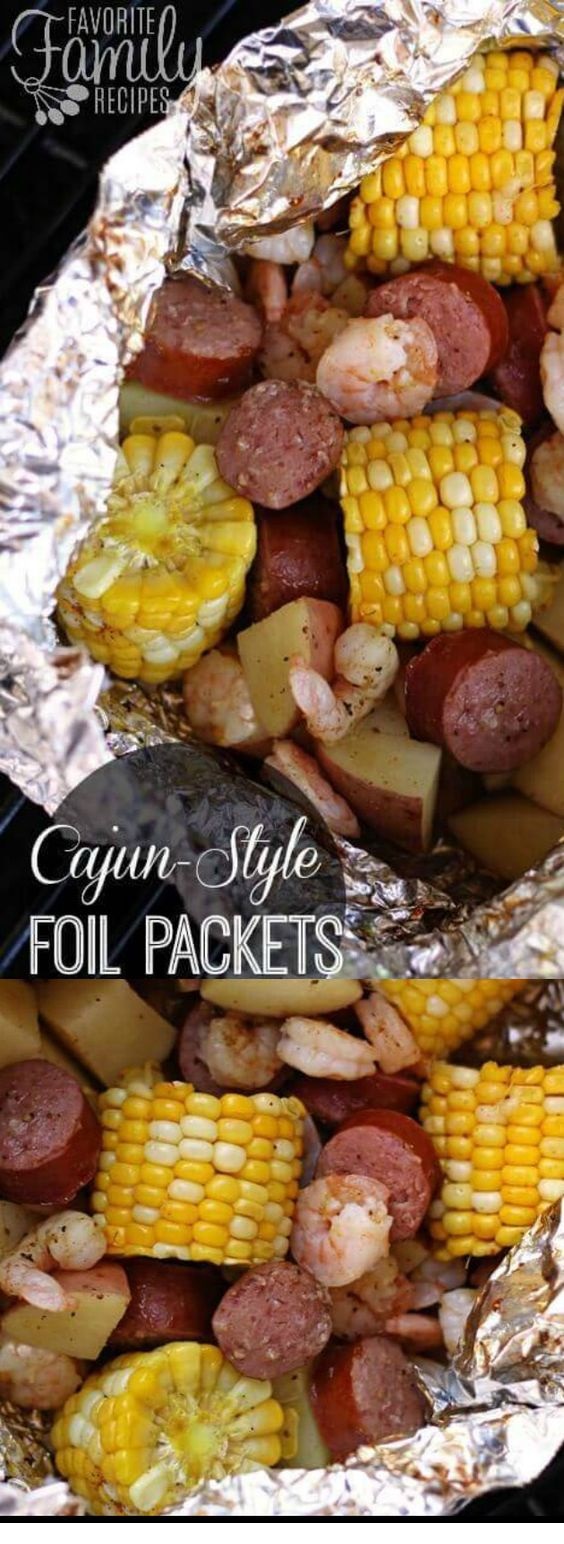 Cajun Shrimp Foil Packets