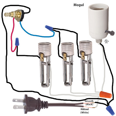 wiring diagram for floor lamp with mogul socket