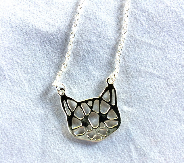 ANIMAUX ET CIE - Collier Chat Origami