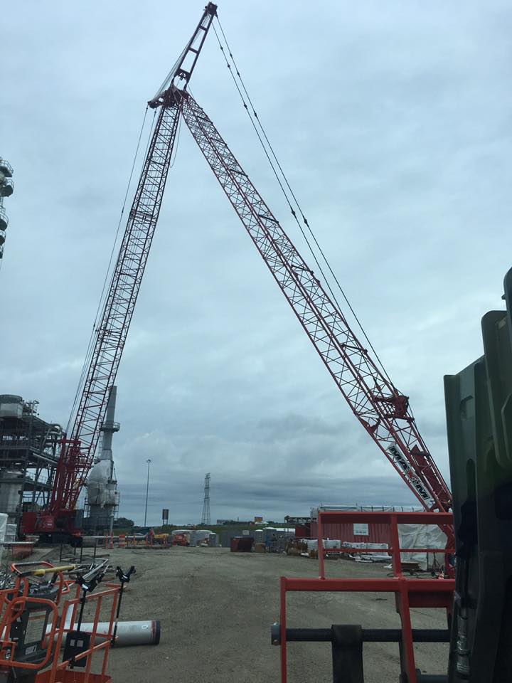 Industrial History Cranes with a Luffer Jib