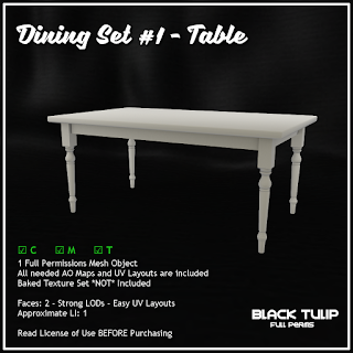 [Black Tulip] Mesh - Dining Set #1 - Table