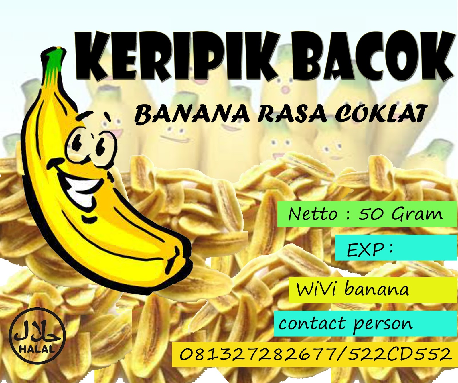 Contoh Logo Keripik Pisang jasa desain grafis murah