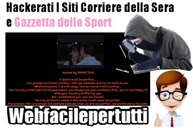 Hackerati I Siti "Corriere della Sera e Gazzetta dello Sport "