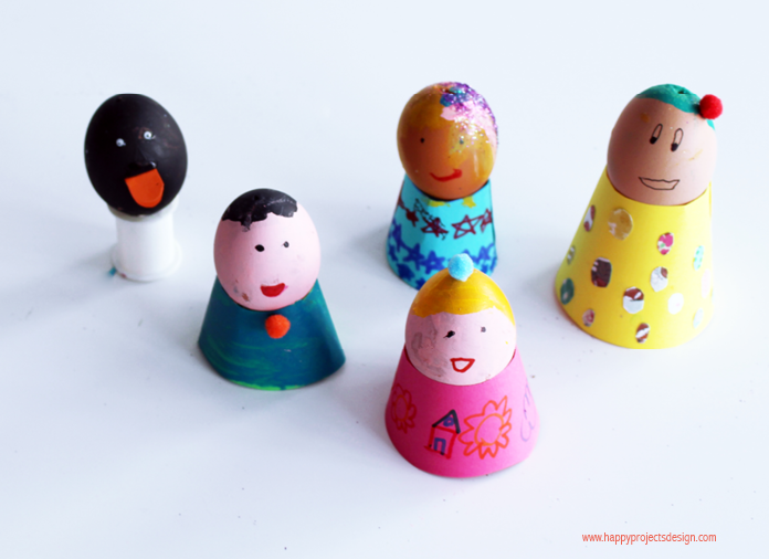 Decorar huevos de pascua: personajes