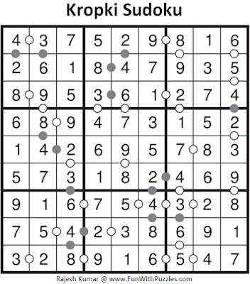Kropki Sudoku (Fun With Sudoku #90) Solution